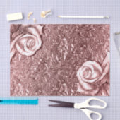 バラ金ゴールド液クロム金属フローラグラムパーティー 薄葉紙 (クラフト)