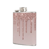 バラ金ゴールド滴下ガラス フラスク (左)