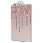 バラ金ゴールド滴下ガラス フラスク (左)