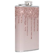 バラ金ゴールド滴下ガラス フラスク (右)