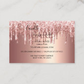 バラ金ゴールド滴下グリッターキャンドル気に事業 名刺 (裏面)