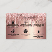 バラ金ゴールド滴下グリッターキャンドル気に事業 名刺 (正面)