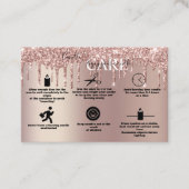 バラ金ゴールド滴下グリッターキャンドル気に 名刺 (正面)