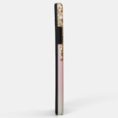 バラ金ゴールド滴下グリッターピンクモノグラグラデーションム Case-Mate iPhoneケース (裏面/右)