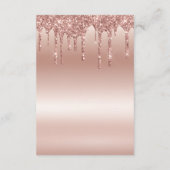 バラ金ゴールド滴下グリッターメタリックシャイン エンクロージャーカード (裏面)