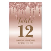 バラ金ゴールド滴下グリッターメタリックシャイン テーブルナンバー (裏面)