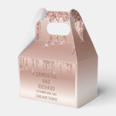 バラ金ゴールド滴下グリッターメタリックシャイン フェイバーボックス (正面サイド)