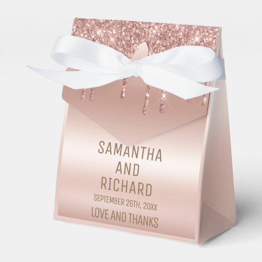 バラ金ゴールド滴下グリッターメタリックシャイン フェイバーボックス (正面サイド)