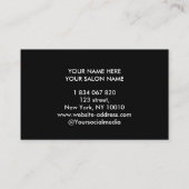 バラ金ゴールド滴下グリッター三つ組 名刺 (裏面)