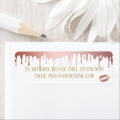 バラ金ゴールド滴下メイクアップディストリビューターの並べ替え ラベル (インサイチュ)