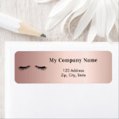 バラ金ゴールド点滅ビジネス差出人住所 ラベル (インサイチュ)