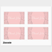 バラ金ゴールド王室の城童話プリンセスの好意 長方形シール (シート)