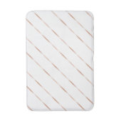 バラ金ゴールド白ストライプ色 バスマット (正面縦)