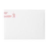 バラ金ゴールド白大型牛斑動物パターン ラップアラウンドラベル (正面)