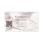 バラ金ゴールド白瑪瑙マーブルQRコード