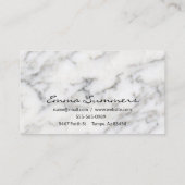 バラ金ゴールド眉毛まつ毛マーブルメイクアップアイズ 名刺 (裏面)