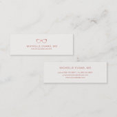 バラ金ゴールド眼科眼鏡 スキニー名刺 (正面/裏面)