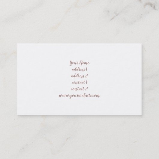 バラ金ゴールド石 名刺 (裏面)