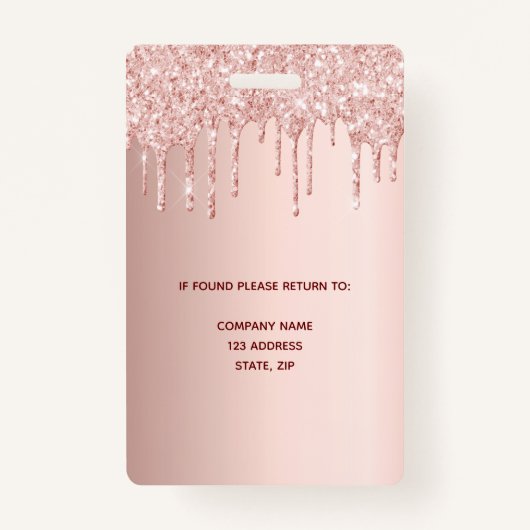 バラ金ゴールド社員の写真 バッジ (裏面)