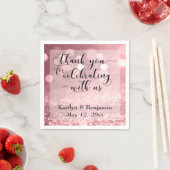 バラ金ゴールド祝ありがとう! スタンダードカクテルナプキン (インサイチュ)