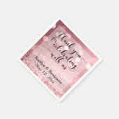 バラ金ゴールド祝ありがとう! スタンダードカクテルナプキン (角)