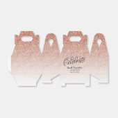 バラ金ゴールド祝グリッターカスタム誕生日 フェイバーボックス (折り畳みなし)