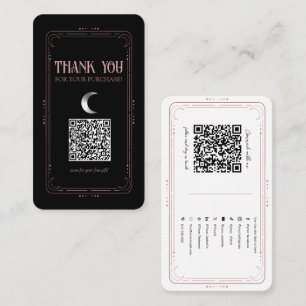 バラ金ゴールド神秘的魔法オカルトソーシャルメディアQR 名刺