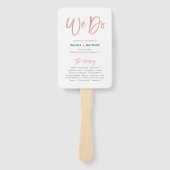 バラ金ゴールド私たち結婚が行う式プログラムファン ハンドファン (正面)