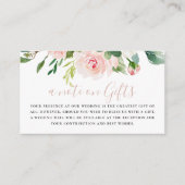 バラ金ゴールド秋結婚花の願い エンクロージャーカード (正面)