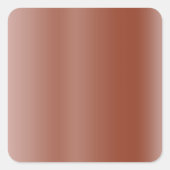 バラ金ゴールド空白のテンプレート、個人用追加文字アート スクエアシール (正面)