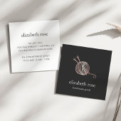 バラ金ゴールド糸 |編み物かぎ手作り工芸品 スクエア名刺