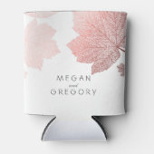 バラ金ゴールド紅葉ホワイトエレガントウェディング 缶クーラー (正面)