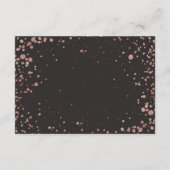 バラ金ゴールド紙吹雪ありがとうノートカード エンクロージャーカード (裏面)