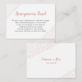 バラ金ゴールド紙吹雪ハネムーンまたは世帯基金 エンクロージャーカード (正面/裏面)