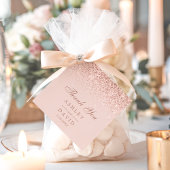 バラ金ゴールド紙吹雪モダン赤面結婚ピンク フェイバータグ