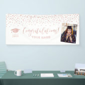 バラ金ゴールド紙吹雪卒業 横断幕 (トレードショー)