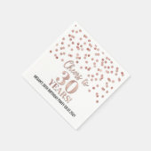 バラ金ゴールド紙吹雪応援から30年誕生日 スタンダードカクテルナプキン (角)