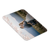 バラ金ゴールド素朴な植物写真は日付を保存 マグネット (右側)