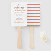 バラ金ゴールド結婚のイベント予定表の順序 ハンドファン (正面&裏面)