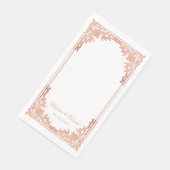 バラ金ゴールド結婚のエレガントヴィンテージアンティークスクリプト (コーナー)