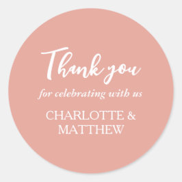 バラ金ゴールド結婚のクラシックラウンドステッカー ラウンドシール