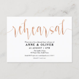 バラ金ゴールド結婚のリハーサルディナー招待状 招待状