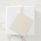 バラ金ゴールド結婚の収集チェック市松模様に フェイバータグ (箱)