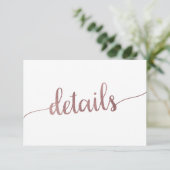 バラ金ゴールド結婚の詳細挿入カード エンクロージャーカード (スタンド正面)