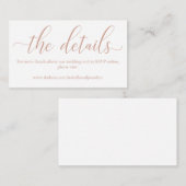 バラ金ゴールド結婚のWebサイトエンクロージャカード エンクロージャーカード (正面/裏面)