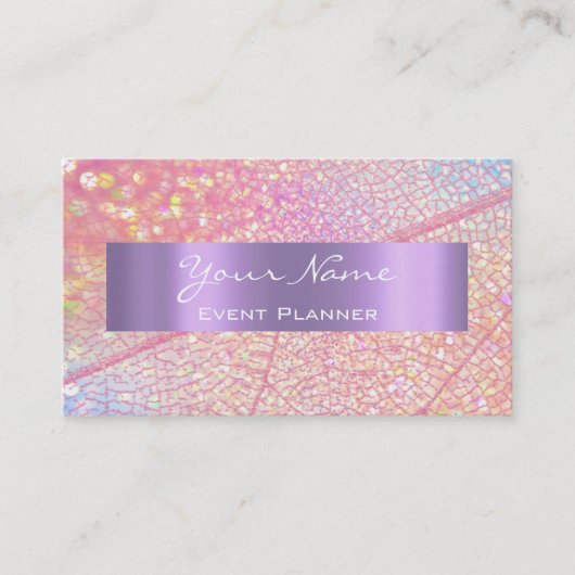 バラ金ゴールド結婚イベントプランナーの化粧 予約カード (正面)