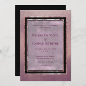 バラ金ゴールド結婚ギャラリー&パーティー 招待状 (正面/裏面)