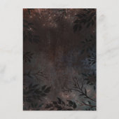 バラ金ゴールド結婚グリッターインフォメーションゲスト エンクロージャーカード (裏面)