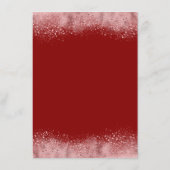 バラ金ゴールド結婚グリッターインフォメーションゲスト エンクロージャーカード (裏面)