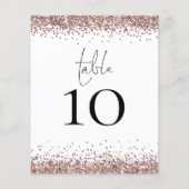 バラ金ゴールド結婚グリッターテーブルなし (裏面)